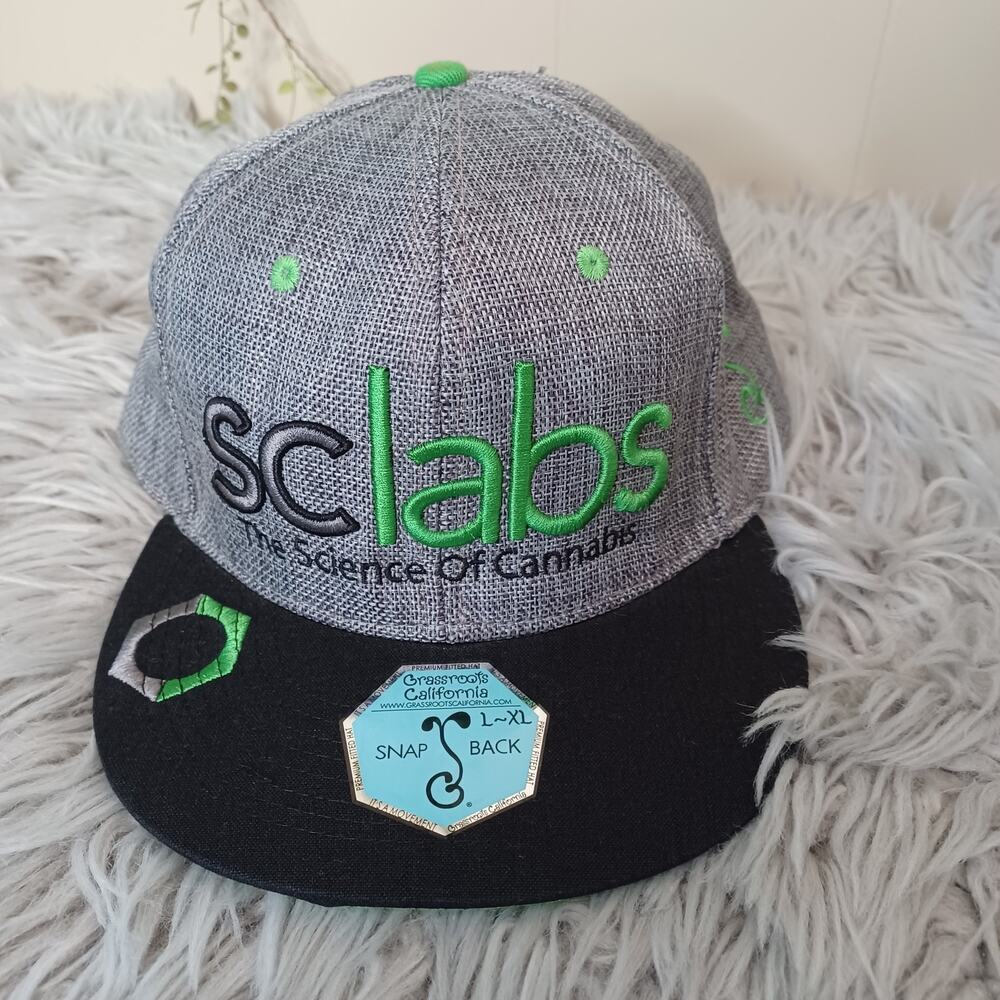 Grassroots California Hat 420 Limited Edition SC Labs Science of Cannabis L/XL